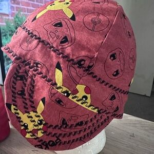 Red Pikachu welding cap